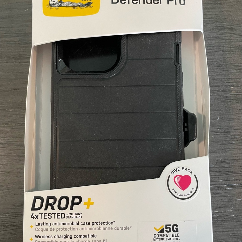 Otter Box Defender Pro Black case iPhone 12 Pro Max. Brand new in box